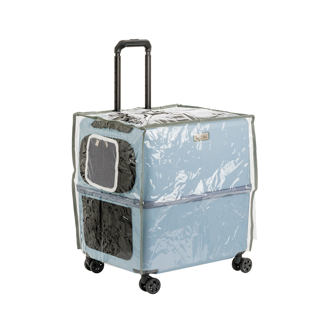 PETiCOペットキャリー【Lサイズ】、雨カバー・日除けつき 交通機関OKの