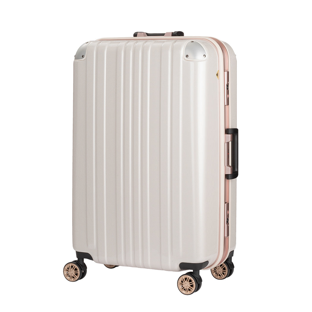レジェンドウォーカー スーツケース (軽量アルミ製/ガンメタ) TSAロック 大容量 (Mサイズ 64L) キャリーケース 旅行 