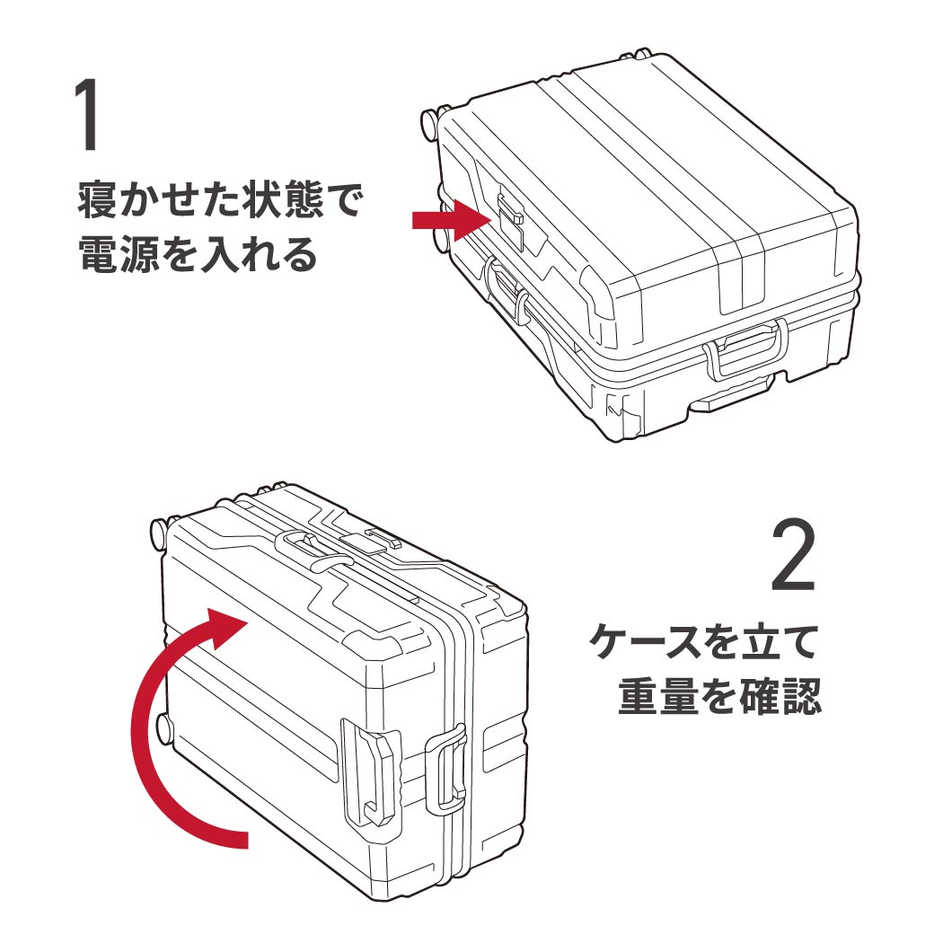 レジェンドウォーカー スーツケース  オートスケール 重量チェッカー付き｜92L 重量チェッカー付き長期旅行向けの大型スーツケース レジェンド