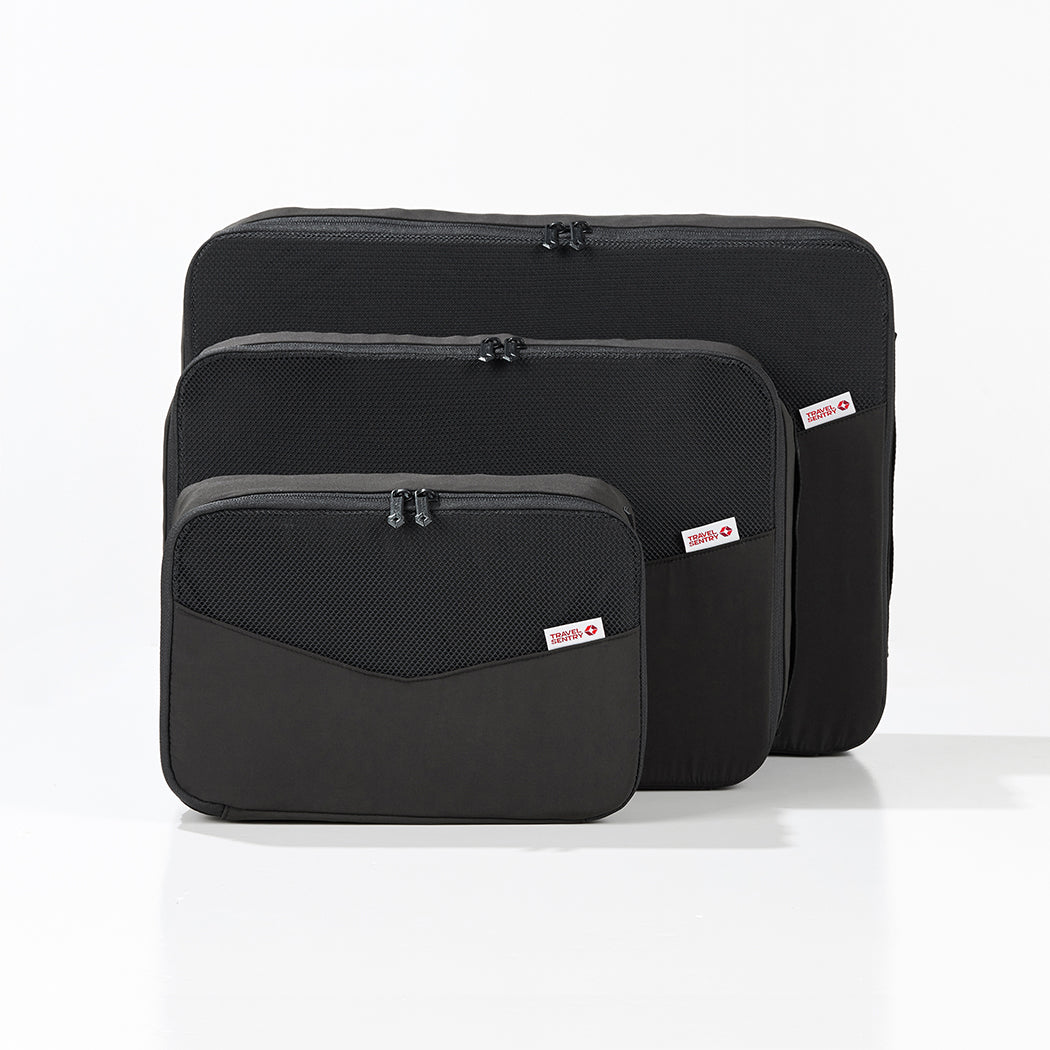 衣類を分けて収納できる。パッキングキューブ【TRAVEL SENTRY